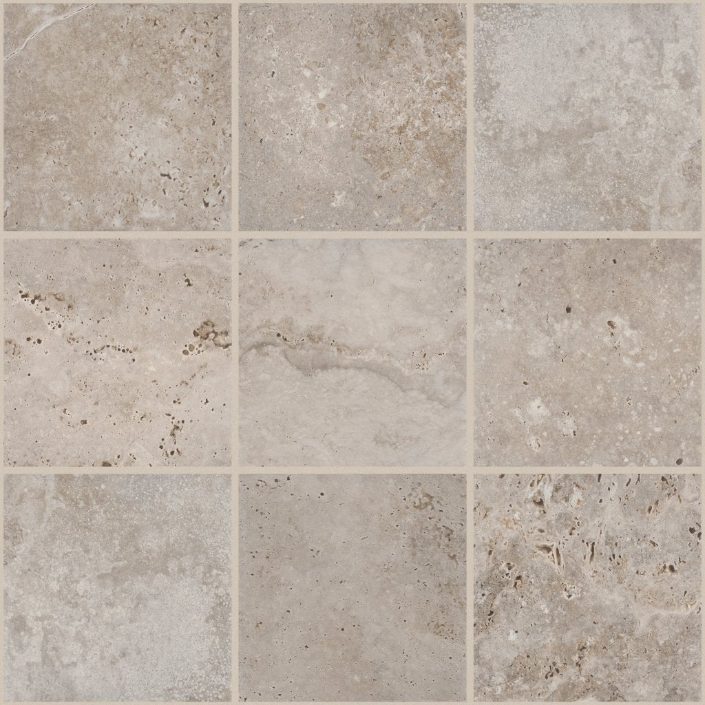 Gray Stone-Look Porcelain Tile - 514TS-00500